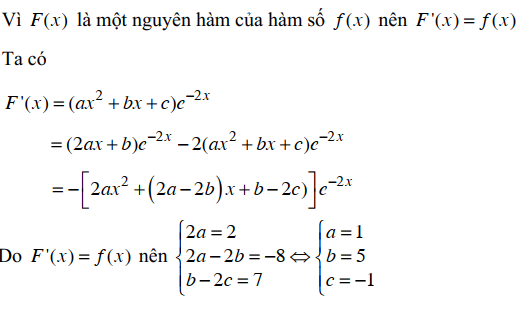 nguyên hàm của hàm số mũ