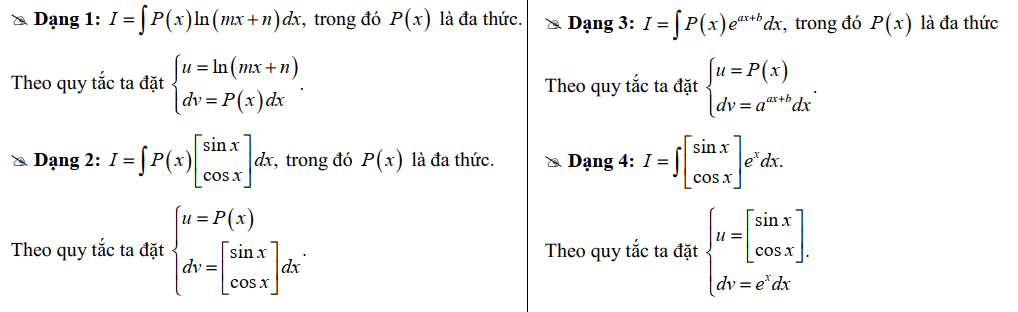 Nguyên hàm từng phần