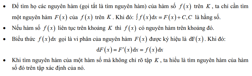 Nguyên hàm là gì?